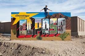 The discount is already applied to the price.) Greetings From El Paso Mural In Tx Texas Welcome To El Paso Sign Painting Greetings Tour Postcard Mural Artists Mural El Paso Road Trip Across America