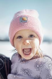 Discount girls pink winter hat 2026 Premium Photo Happy child girl in pink  winter hat outdoors