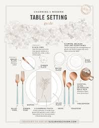 How To Set A Table A Guide With Absolutely Everything To Know Sugar And Charm Table Setting Guide Modern Table Setting Dinner Table Setting