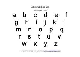 Card stock will make sturdier flashcards than paper, especially if you plan on using these alphabet flashcards on. Lowercase Bold Alphabet Letter Chart In Pdf Alphabet Chart Printable Lowercase Alphabet Alphabet Charts