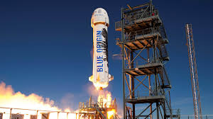 A spacex falcon heavy rocket will launch the ussf 44 mission for the u.s. You Can Watch Blue Origin S Space Launch Live On A Billboard