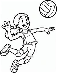 In coloringcrew.com find hundreds of coloring pages of volleyball and online coloring pages for free. A Volleyball Player Coloring Page Free Printable Coloring Pages For Kids