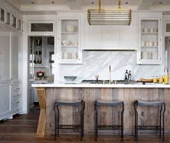 Kitchen Of The Week Distressed Wood And Brass An Interior Design Home Kitchens Kitchen Remodel Wood Kitchen Island
