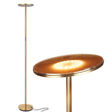 The entire lamp is 69 inches tall and comes with an led light bulb (e26 5w 400 lumens). Brightech Sky Led Torchiere Super Bright Floor Lamp Tall Standing Modern Pole Light For Living Rooms Offices Bright Floor Lamp Tall Floor Lamps Floor Lamp