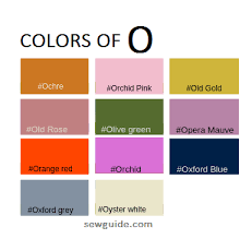 Color Names In Fashion Design An Easy Reference Guide For