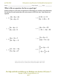 Exercise worksheet on 'how to solve simultaneous equations using elimination.' related pages. Kindergarten Site Circle Geometry Worksheets Grade 11 Free Winter Math Worksheets 2nd Grade Equations With Elimination Math Worksheets Kindergarten Site Decimal Activities Year 4 Basic Addition Games Basic Addition Games 4th Grade