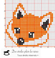 Renard Pixel Art En 2020 Pixel Art Renard Couture Broderie Point De Croix