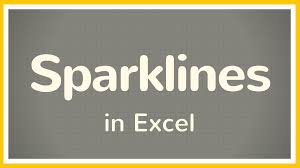 Excel Tutorial On How To Use Sparklines In Excel These Mini