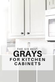 the six best paint colors for gray kitchen cabinets