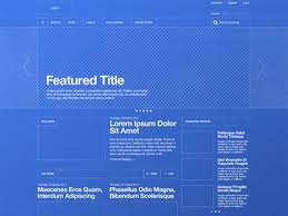 Blueprint Wireframe Interactive Design Wireframe Blueprints