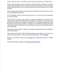 For rural and regional communities the lockdown will last until at least 28 august. Gladys Berejiklian On Twitter Following The Press Conference Today I Received Health Advice Concerning Multiple Regional Nsw Areas As Such From 5pm Tonight All Of Regional Nsw Will Go Into A Seven Day