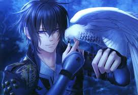 Attraction is obviously subjective, but which hot anime guys are so good looking that you just can't stand it? Kazuya Male Guy Eagle Sexy Short Hair Boy Cool Blue Hair Bird Feather Hd Wallpaper Peakpx