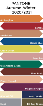 Pantone Autumn Winter 2020 21 Color Trends Pantone In 2020 Color Trends Fashion Fall Color Trend Winter Color Palette