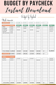 Paycheck Budgetpaycheck Plannerbudget By Paycheck Irregular Etsy In 2020 Budgeting Paycheck Budget Budget Planner