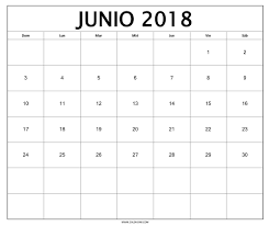 Calendário 2018 Para Imprimir Com Foto Calendario 2018 Junio Pdf Para Imprimir Calendar Printables Calendar Cute Calendar