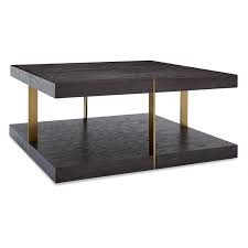 Available in your choice of top finish, this coffee table has a chrome. Sabre Dark Wood Square Coffee Table With Gold Detail