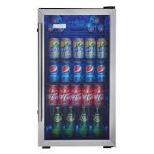 Danby 17 5 Designer Freestanding 120 Can Capacity Beverage Center Dbc93blsdd In 2020 Beverage Center Beverage Refrigerator Danby