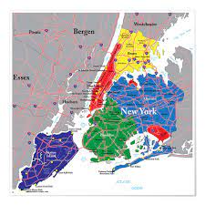 2300 southern boulevard bronx, new york 10460 phone number: Karte Von New York City Poster Online Bestellen Posterlounge De
