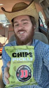 Jimmy John’s Pickle Chips , @jimmyjohns , #jimmyjohns #jimmy #jimcarrey  #jimcarey #chips #pickles #picklerick #picklechips #snack #foodie #fastfood  #junkfood #foodreels #reels