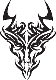 How do i learn to draw dragon? Tribal Dragon Face Simple Drawing Dragon Tattoo Clipart Full Size Clipart 5277545 Pinclipart