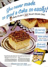 Bisquick Velvet Crumb Cake With Broiled Topping Vintage Velvet Crumb Cake A Classic Cake Recipe From 1952 That S Good For Breakfast Dessert Click Americana