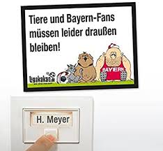 Super cup today at 20:30. Anti Bayern Door Bell Panel Dortmund Schalke And All Football Fans Are Paying Attention Humorous Gift