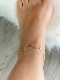 Check spelling or type a new query. 14k Yellow Gold Cuban Link And Dangle Bar Anklet Stonedlove By Suzy