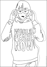 In case you don\'t find what you are looking for, use the top search bar to search again! Coloring Page For Real Kids Katharine Hamnett S World Peace Now Hoodie Ad Coloring Pages For Real Kids