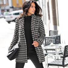 Maybe you would like to learn more about one of these? Manteau Caban Pied De Poule Drap De Laine Blancheporte