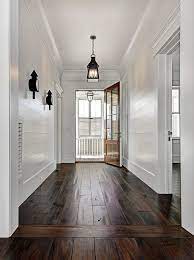 Coveted by many, natural hardwood floors will always be a selling point, but they aren't ideal for some homeowners and in certain situations. Pin By Alexa On Home Wood Floor Design Farmhouse Flooring Dark Wooden Floor