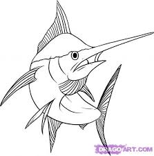 Sword Fish Line Drawing Google Search Drawings Animal Drawings Sea Creatures Drawing