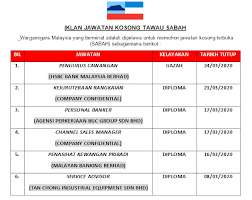 We did not find results for: Iklan Pelbagai Jawatan Kosong Di Sabah 2019