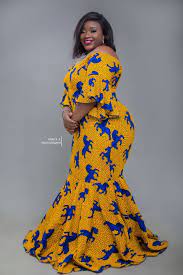 Envoyer à un ami … Robe Longue En Wax Pagne Tissu Mode Africaine Robe Olara