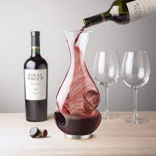 The curves on the sides of this decanter naturally swirl the wine around as it flows down the sides, helping to aerate and oxygenate the wine. 10 Unique Modern Wine Decanters