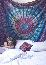 Find many great new & used options and get the best deals for medallion tapestry from urban outfitters purple mediterranean 69x100 euc at the best online prices at ebay! Top Off Your Bed Or Accent A Wall With This Unique Boho Tapestry Featuring A Colorful Mesmerizing Kalei Medallion Tapestry Tapestry Bedroom Home Decor Bedroom