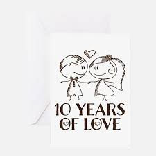 10 Year Anniversary Greeting Cards Card Ideas Sayings Designs Anniversary Greeting Cards Anniversary Cards For Couple 1st Anniversary Cards