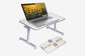 This Adjustable Table Has Made Me A Better Writer And Mom In 2020 Adjustable Laptop Table Laptop Desk For Bed Laptop Table