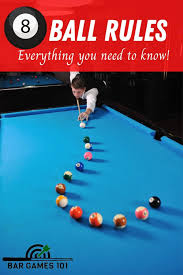 In the game you have 15 numbered balls from 1 to 15, plus a cue white ball. Eight Ball 101 Learn The Rules For 8 Ball Pool Bar Games 101