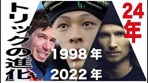 スノーボード ワザの進化 24年の軌跡 人類史上最高難易度 2022 トリプルコーク1440 平野歩夢