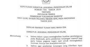 Pemberian bonus dan insentif kepada karyawan dapat mendorong motivasi kerja karyawan menjadi lebih baik lagi. Juknis Pemberian Tunjangan Insentif Guru Bukan Pns Gbpns Pada Madrasah Tahun 2020 Antapedia Com