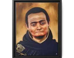 St. Martin de Porres, OP, Canvas Framed Portrait