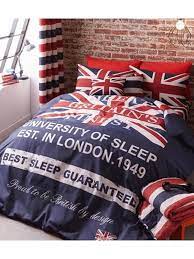 Copripiumino nonna adele in morbido tessuto tinto in filo: Parure Copripiumino Matrimoniale Union Jack Catherine Lansfield Cop