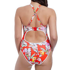 Découvrez l'intégralité de la nouvelle collection maillots de bain 2 pièces pour femme sur etam : Maillot De Bain Une Piece Plunge Freya Maillots Wild Flower Orange Freya Maillots 3 Suisses