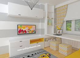 Mobilyada Moda Calisma Masasi Ve Tv Kosesi Modern Tarz Cocuk Odasi Furniture Home Decor Home