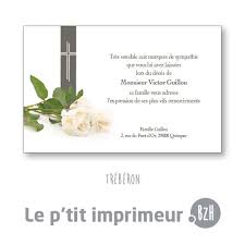 Carte De Remerciements Treberon Format 128 X 82 Mm Carte Remerciement Carte De Remerciement Deces Remerciement