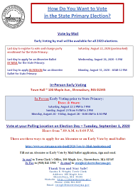 Shortly after the polls opened on election day, nov. News Flash Shrewsbury Ma Civicengage