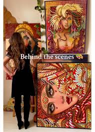 🎬 Glimpse Behind the scenes while painting Vivamus 80 x 120 cm acrylic