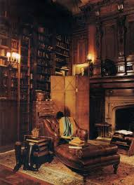 Timber And Leather Library Reading Room Office Home Libraries English Library Home Library