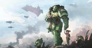 Salamanders Space Marines Author Unknown Imaginarywarhammer In 2020 Warhammer 40k Artwork Salamanders Space Marines Warhammer Fantasy