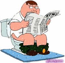 Image result for sitting on the toilet cartoon